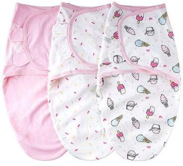 3-Piece Printed Baby Swaddles