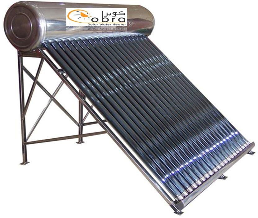 Get Cobra CNG30058 Solar Water Heater, 300 Liter - Silver with best offers | Raneen.com