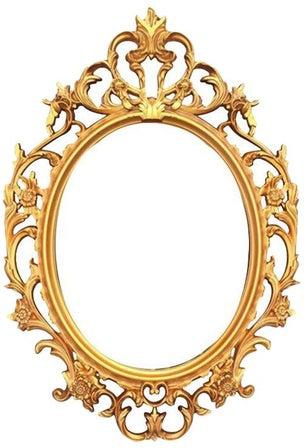 Wall-Mounted Mirror Gold/Clear 58x83cm