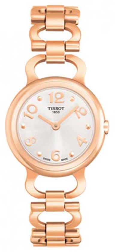 Tissot Women's T-Classic Silver Dial Rose Gold Stainless Steel Quartz Watch