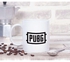 Loud Universe Pubg Logo Ceramic Mug - White/Black