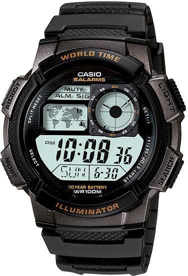 كاسيو AE-1000W-1A للرجال - ساعة رياضية، رقمية