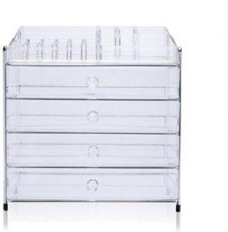 Five Layer Multi Acrylic Cosmetic Storage Box Make Up Organizer - Transparent