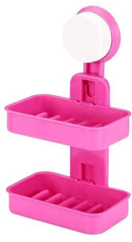 Double Layer Soap Holder Box -2 Layers - Pink
