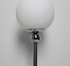 Bedroom Lamp Full Metal Modern Design Modern Metal Base Silver Color Height 45 Cm Black Wire 1.5 Cm