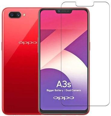 2.5D Tempered Glass Screen Protector For Oppo A3s 6.2-Inch Clear