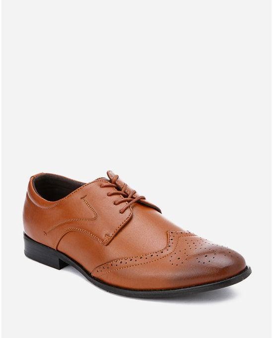 Genuine Brogue Classic Shoes - Light Brown