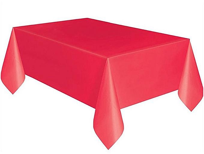 Generic Home-Disposable Tablecloth Rectangle Table Cover Party Decoration Table Cloth Red