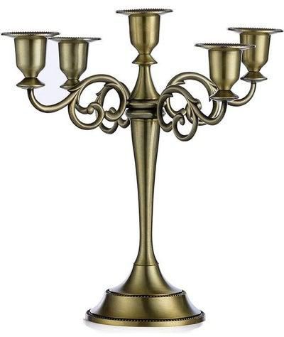 Decorative Candle Holder Silver 27cm