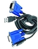World Cables 2-in-1 USB VGA Cable - 1.8M - Black