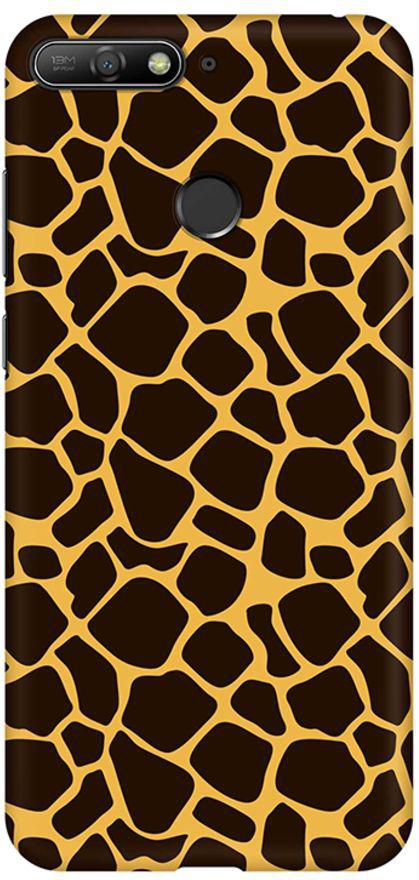 Matte Finish Slim Snap Basic Case Cover For Huawei Y6 Prime (2018) Giraffe Skin