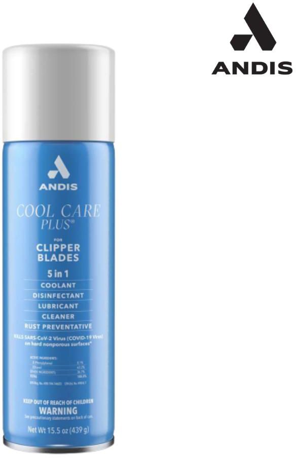 Andis Pro Cool Care Plus® Can 5 in 1 Clippercide Spray for Clipper Blade #12750 (439g)