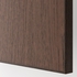 METOD Base cabinet f sink w 2 doors/front - black/Sinarp brown 80x60 cm