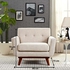 Get Beech Wood Arm Chair chair, velvet Lined, 70×80×75 cm - Beige with best offers | Raneen.com