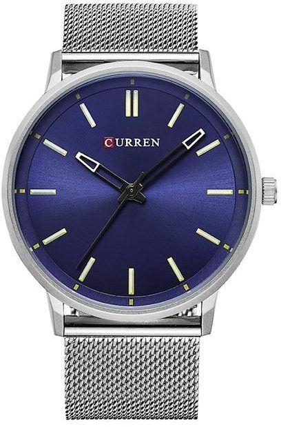brand CURREN Watches Men Steel Mesh strap Quartz-watch Ultra Thin Dial Clock Men  8233