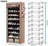 9 Tiers Shoe Rack Storage Box for 27 Pairs, Foldable Shoe Rack, Foldable Shoes Organizer Cover, Shoe Cover Rack, Portable Shoe Storage Cabinet 158cm X 60cm X 30cm
