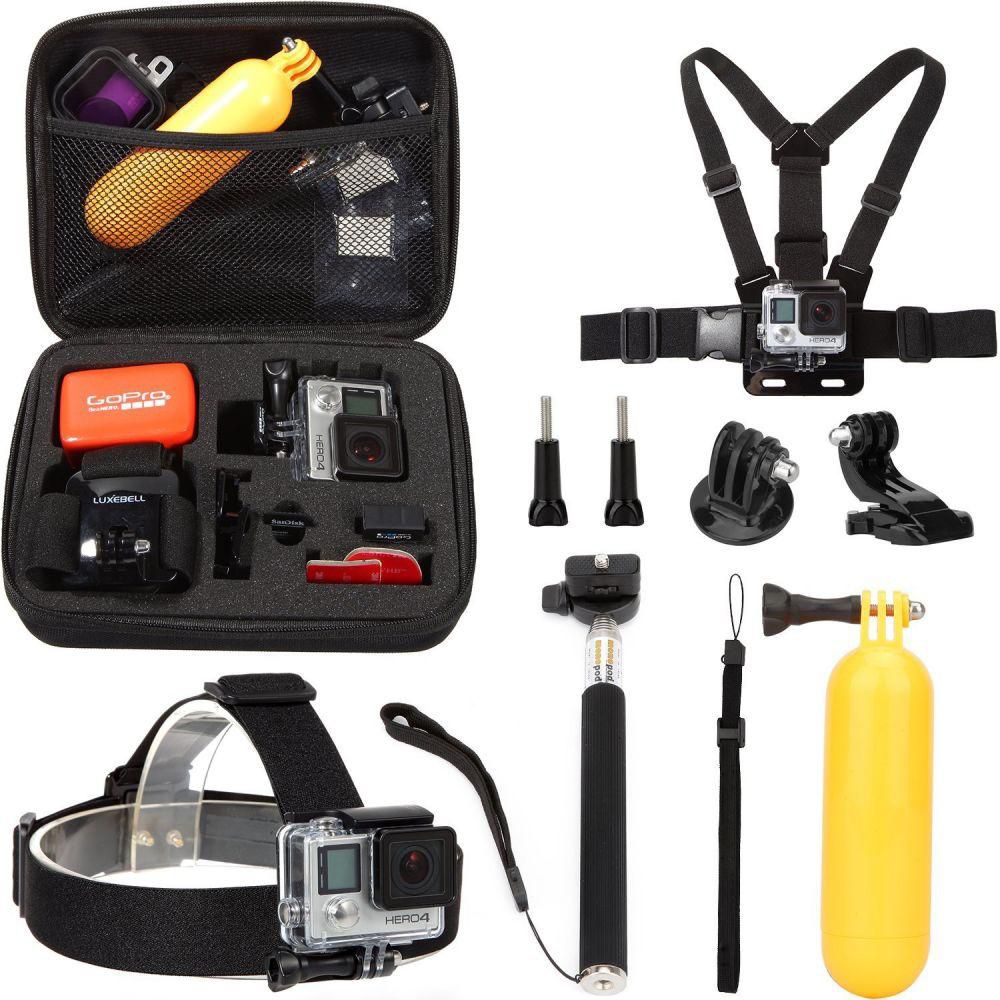 Ozone 8 in 1 Accessory Set (Straps, Carry Case, Monopod, Thumbscrew, Floaty) for GoPro Hero4/ Hero3