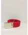 Red Canvas Belt For Unisex