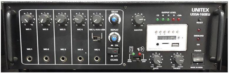 Uni Tex Ussa-160Eu Bluetooth Amplifier - Black