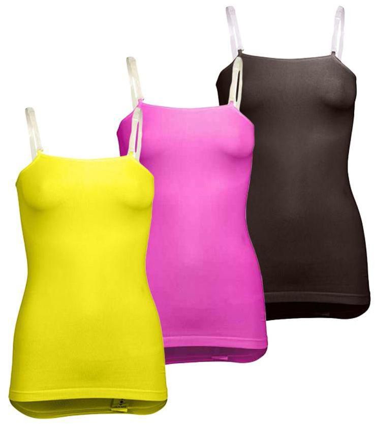 Silvy Set Of 3 Tanks Tops For Women - Multicolor, X-Large