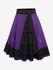 Plus Size Colorblock Layered A Line Midi Skirt - M | Us 10