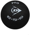 Dunlop Pro Squash Balls Double Yellow Dot - 12 Pcs