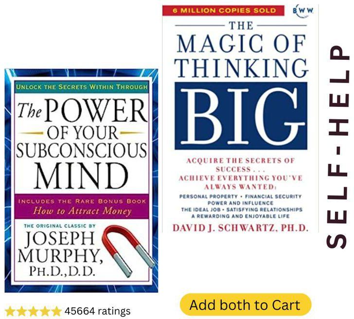 The Power Of The Subconscious Mind By Joseph Murphy + The Magic Of Thinking Big By David J. Schwartz