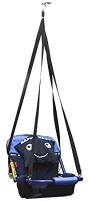Swing for children attached to the ceiling blue color