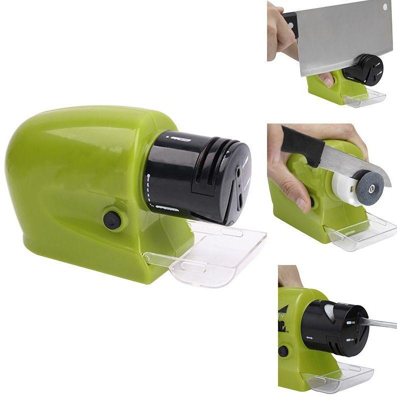 Electric Knife Sharpener In Securable Stainless Steel for kitchen Knife/Knives/Scissors/Blades/Screw Drivers