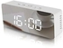 Multifunction Silent Mirror Clock With Led Alarm Clock - Lcd Display