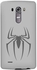غطاء رفيع وانيق لهاتف ال جي G4 - بطبعة Spidermark رمادي