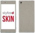 Stylizedd Vinyl Skin Decal Body Wrap for Sony Z3 Plus  - Brushed Titanium