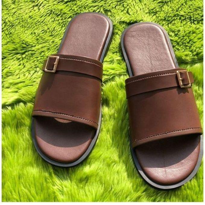 Classic Flat Pam Slippers - Brown