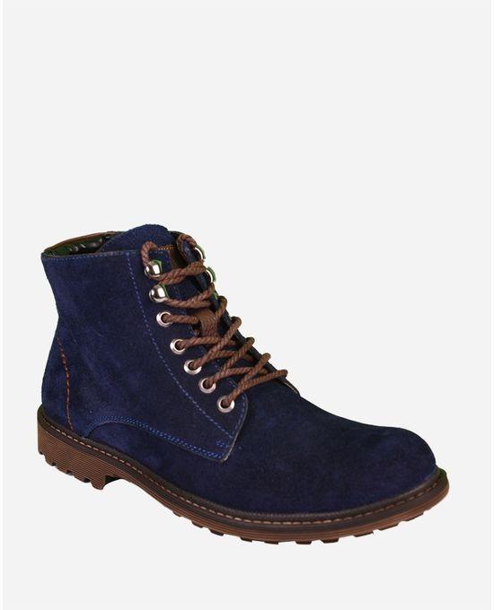 Town Team Casual High Neck Boot - Navy Blue