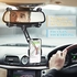 Boyigog Rear View Mirror Car Mobile Phone Holder, Flexible Rotating Multifunctional 360° Retractable Mobile Phone Holder, Universal Rear View Mirror Phone Holder