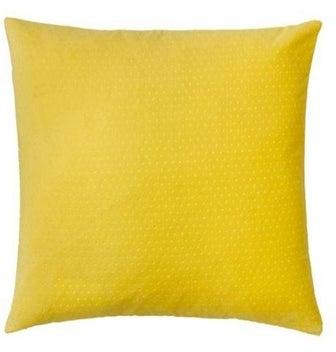 Printed Cushion Cover Polyester Yellow 50x50centimeter