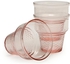 Pasabahce Glass Ice Cream Bowl - 245 CC - Pink