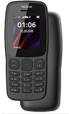 Nokia 106 Featured Phones Dual Sim Black