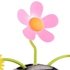 Generic MOON STORE 1PCS Solar Powered Dancing Flower - Pink And Yellow Flowers Orange Pot