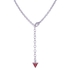 Guess Women's Cubic Zirconia Pave Lips Necklace [UBN12012]