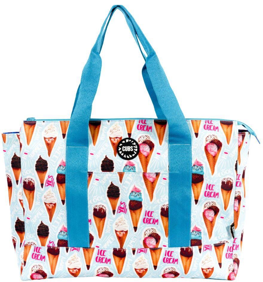 Ice Cream & Blue Water Double face Tote Bag