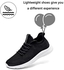 Lamincoa Women's Running Shoes Non Slip Lightweight Mesh Casual Jogging Sneaker Fashion Sports Athletic Tennis Walking for Gym Travel Work-Black White US 9.5