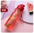 Portable Plastic Water Bottle- Red