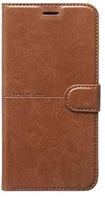 Kaiyue Flip Leather Case Cover For For Oppo Realme C3 - Brown