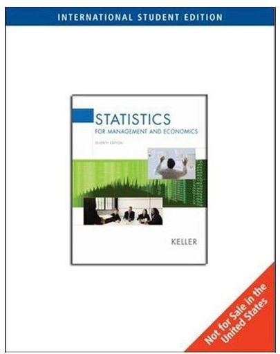 Generic Statistics for Management and Economics by Keller - Paperback