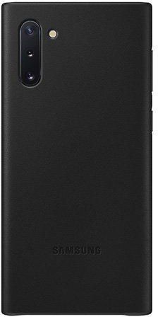 Samsung Note 10 Leather Cover, Black
