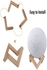 Rechargeable Light Changing Moon Lamp White/Brown 15centimeter