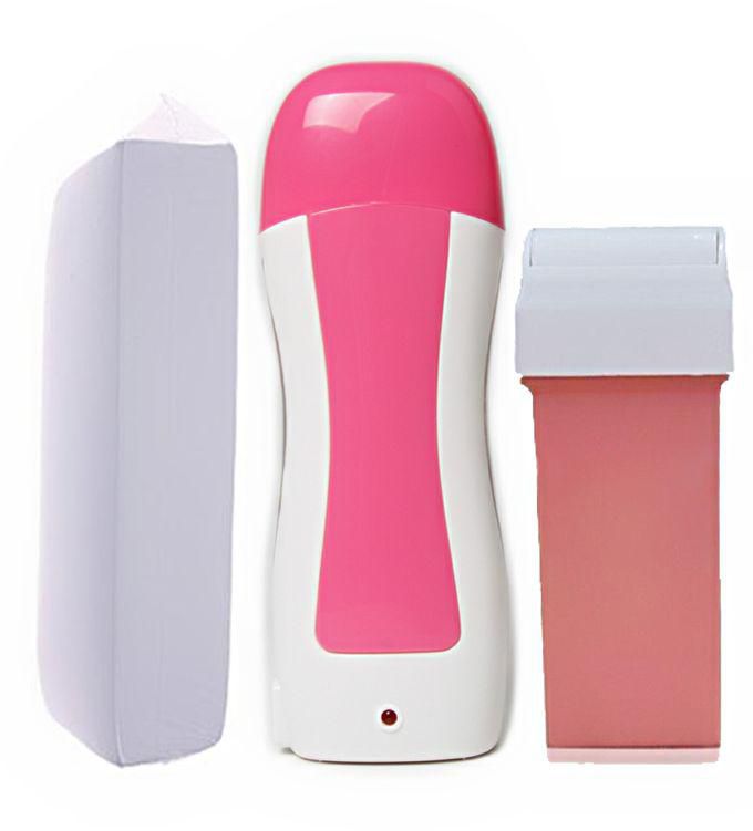 Wax Way machine for hair removal Set Of 3 Pieces - Pink/White