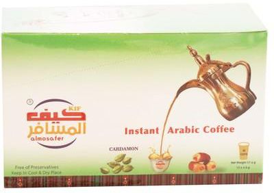 المسافر - قهوة عربية سريعة التحضير بالهيل ١٢*٤.٨ غرام