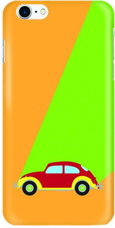 Stylizedd Apple iPhone 7 Slim Snap case cover Matte Finish - Retro Bug Orange